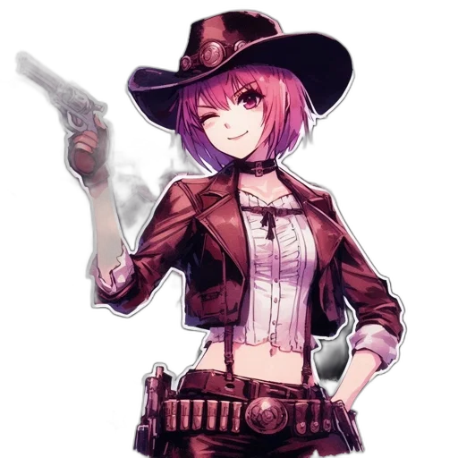 weapon, staff, hat, jacket transparent PNG cut-out