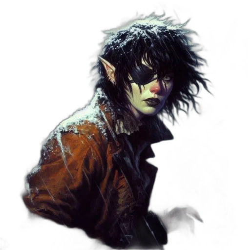 face, jacket, creature, mask transparent PNG cut-out