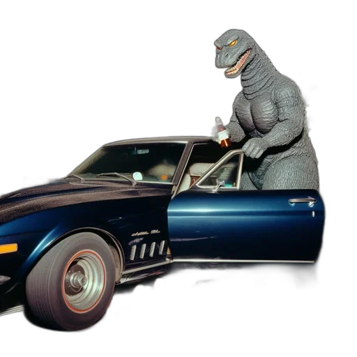 car, animal, concept art, photorealistic transparent PNG cut-out