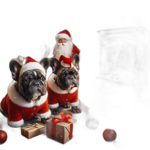 photorealistic, 3d render, christmas, scene transparent PNG cut-out