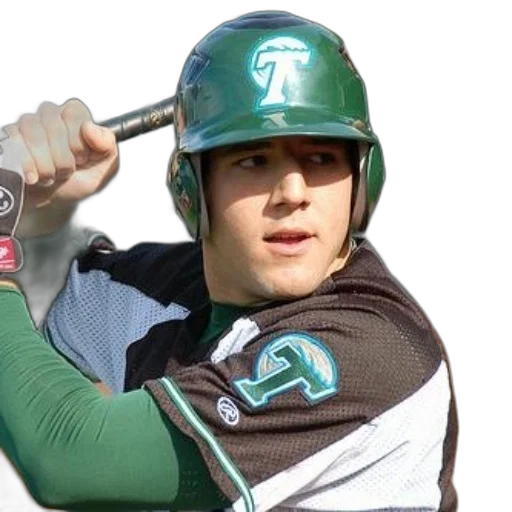 baseball, player, wearing, green transparent PNG cut-out
