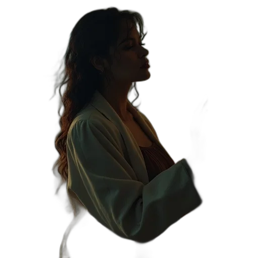 jacket, dress, staff, face transparent PNG cut-out