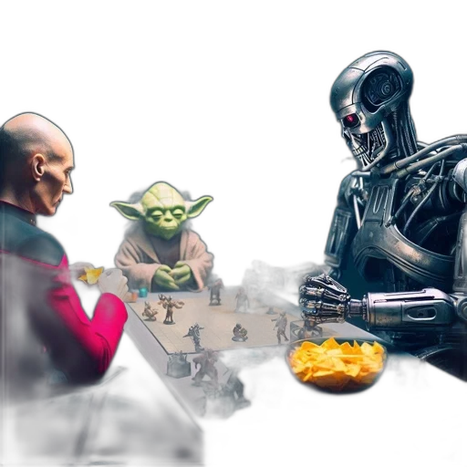 robot, food, concept art, comic book art transparent PNG cut-out