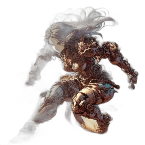 robot, weapon, concept art, fantasy art transparent PNG cut-out