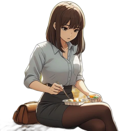 food, dress, jewelry, staff transparent PNG cut-out