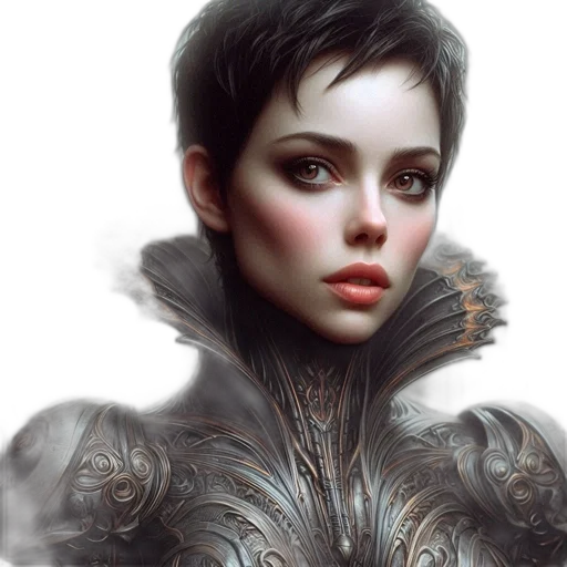 robot, face, fantasy art, concept art transparent PNG cut-out