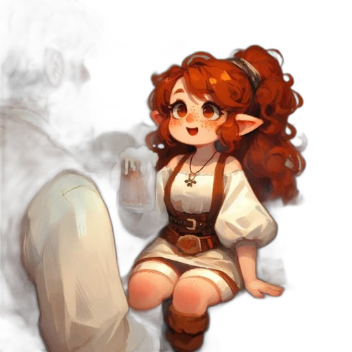 staff, dress, creature, pixel art transparent PNG cut-out