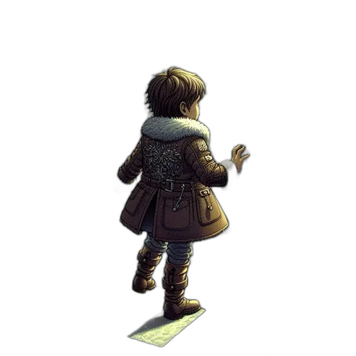 jacket, sword, staff, weapon transparent PNG cut-out