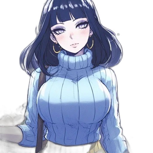 dress, jacket, staff, face transparent PNG cut-out