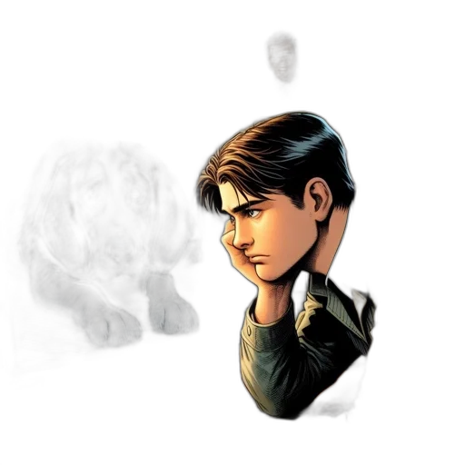 face, creature, mask, hair transparent PNG cut-out