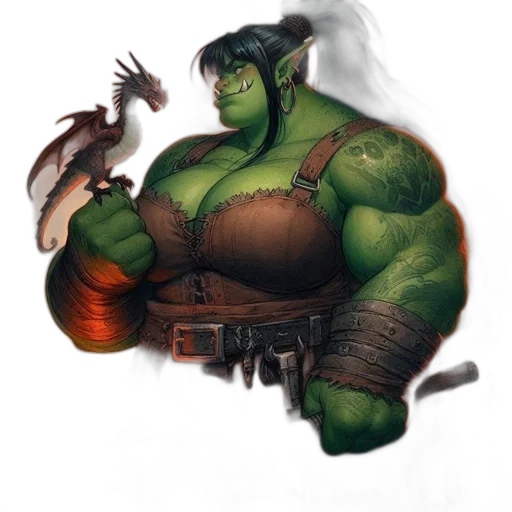 dragon, staff, weapon, animal transparent PNG cut-out