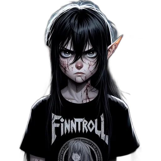 face, fantasy art, comic book art, concept art transparent PNG cut-out