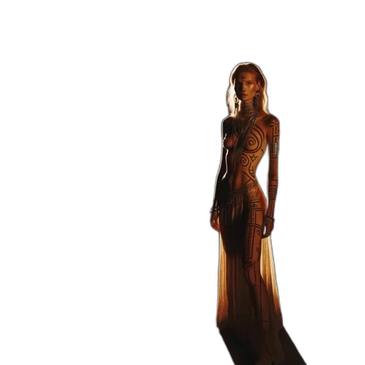 dress, concept art, 3d render, photorealistic transparent PNG cut-out