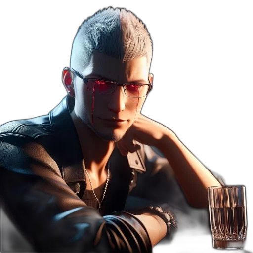 robot, jacket, bottle, face transparent PNG cut-out