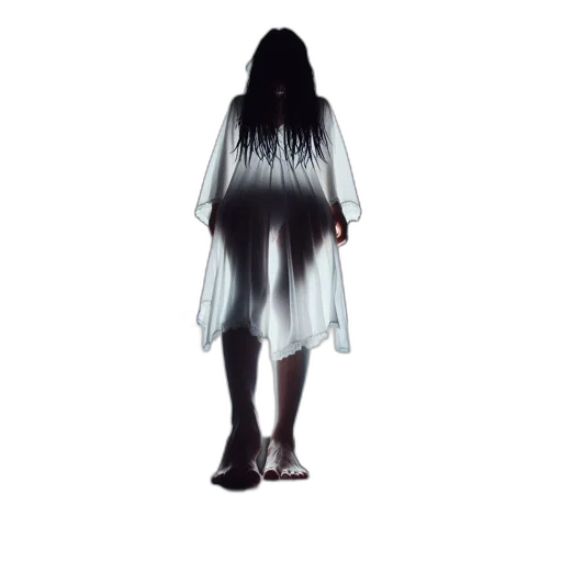 dress, jacket, hair, creature transparent PNG cut-out