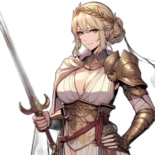 sword, weapon, staff, fantasy art transparent PNG cut-out