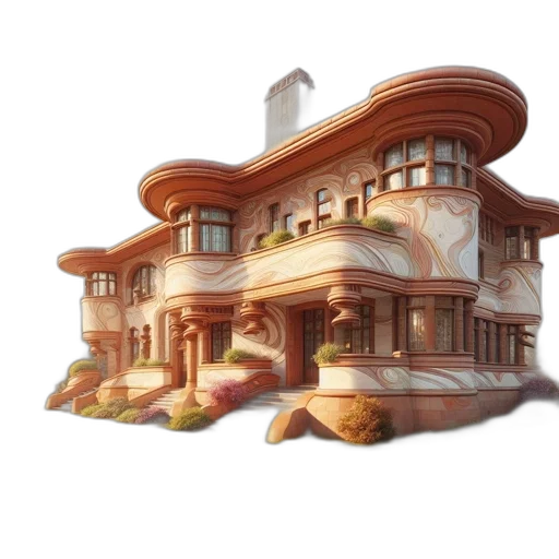 building, 3d render, concept art, photorealistic transparent PNG cut-out