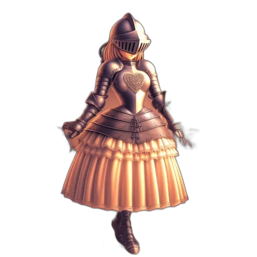 dress, robot, hat, staff transparent PNG cut-out