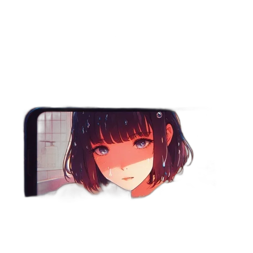 face, mask, hair, creature transparent PNG cut-out