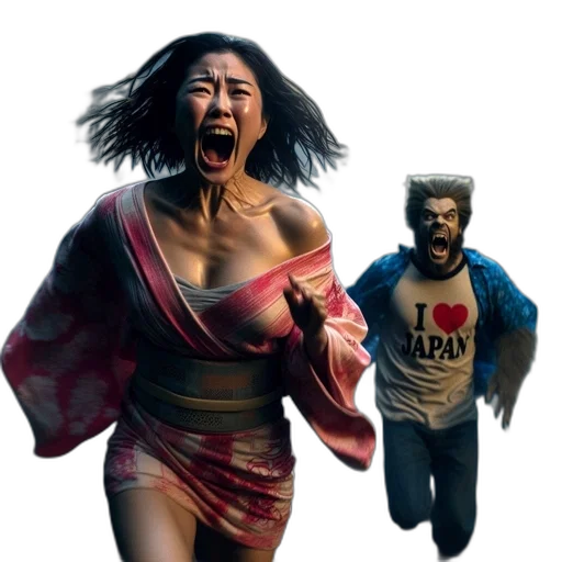 concept art, comic book art, cyberpunk, photorealistic transparent PNG cut-out