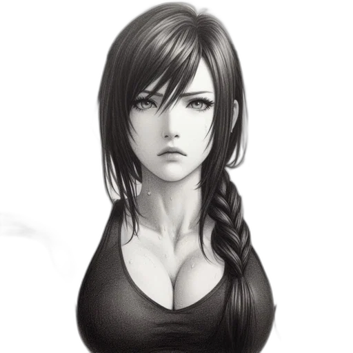 face, dress, fantasy art, photorealistic transparent PNG cut-out