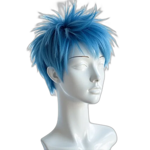 hair, hat, staff, 3d render transparent PNG cut-out