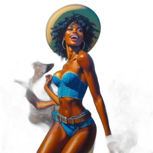 comic book art, concept art, fantasy art, photorealistic transparent PNG cut-out