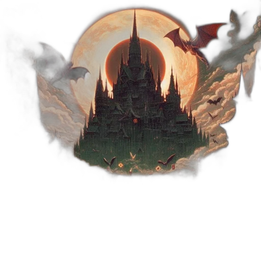 dragon, crown, staff, concept art transparent PNG cut-out