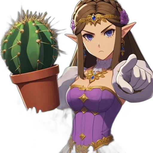 crown, weapon, flower, staff transparent PNG cut-out