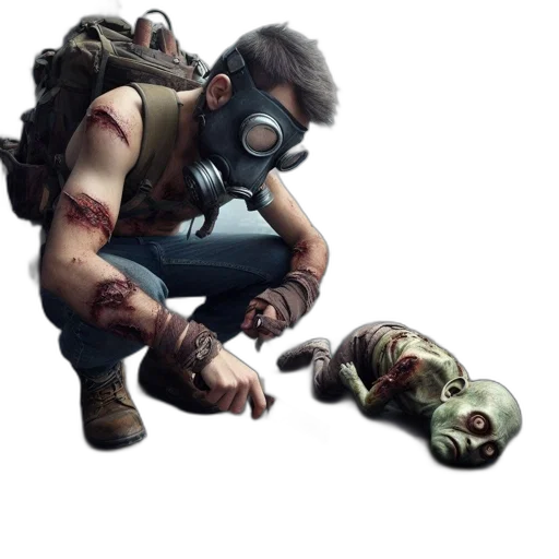 mask, creature, weapon, concept art transparent PNG cut-out