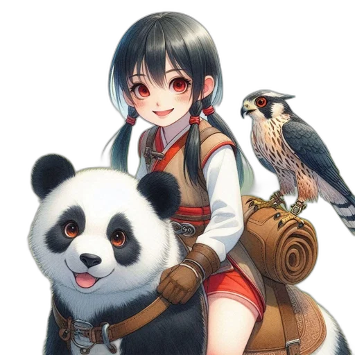 staff, animal, weapon, fantasy art transparent PNG cut-out