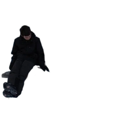 jacket, creature, shoes, staff transparent PNG cut-out