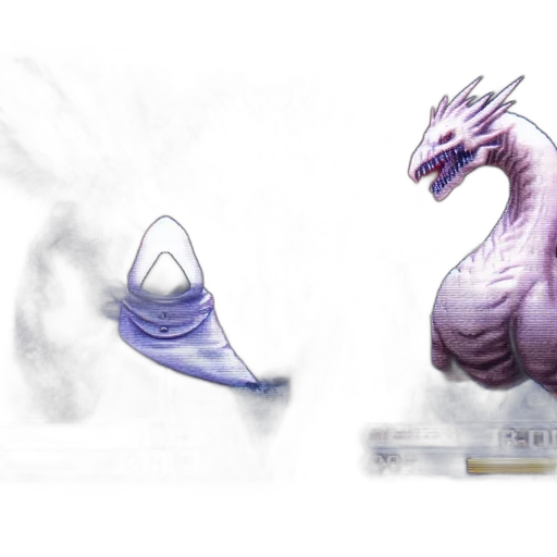 dragon, creature, sword, weapon transparent PNG cut-out