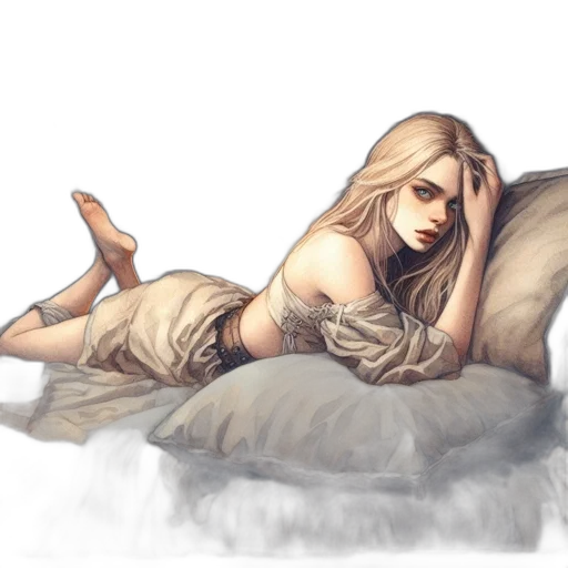 dragon, dress, fantasy art, concept art transparent PNG cut-out