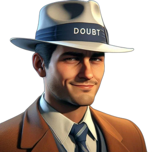 hat, jacket, face, staff transparent PNG cut-out