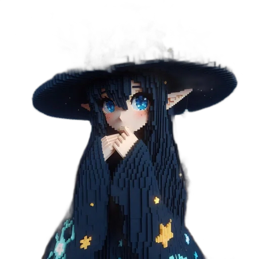 hat, dress, staff, mask transparent PNG cut-out