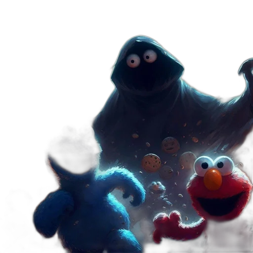 creature, animal, concept art, 3d render transparent PNG cut-out