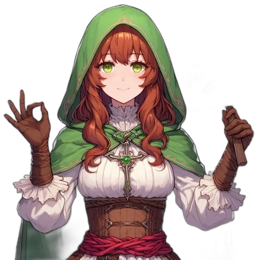 staff, dress, weapon, fantasy art transparent PNG cut-out