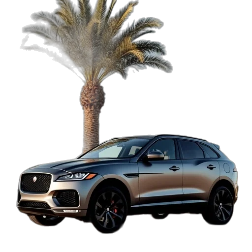 car, 3d render, 2019, jaguar transparent PNG cut-out