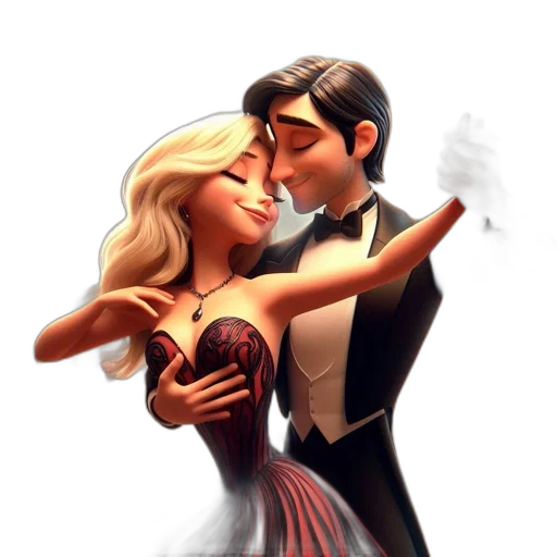dress, photorealistic, concept art, cartoon transparent PNG cut-out
