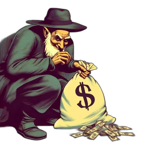 concept art, comic book art, elderly, individual transparent PNG cut-out