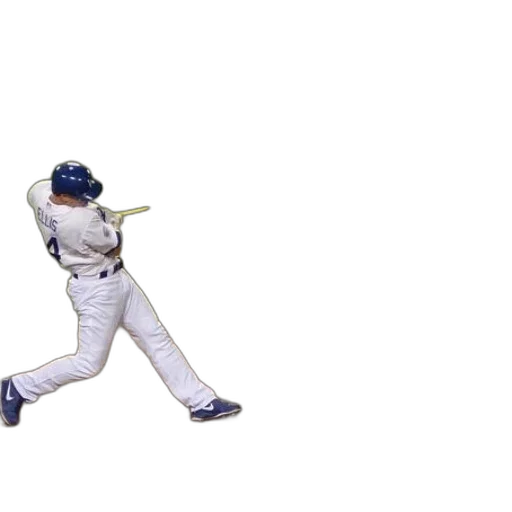 baseball, player, swings, his transparent PNG cut-out