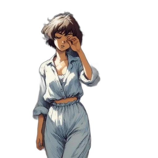 dress, staff, jacket, face transparent PNG cut-out