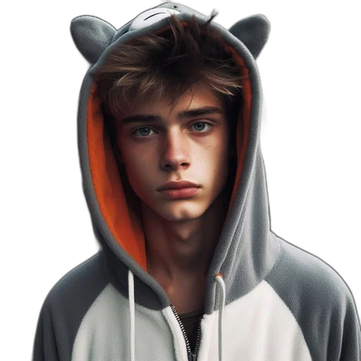 jacket, face, animal, creature transparent PNG cut-out