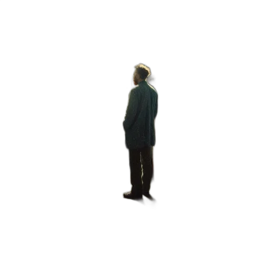 jacket, staff, robot, face transparent PNG cut-out