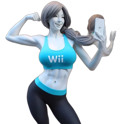 dress, robot, weapon, 3d render transparent PNG cut-out