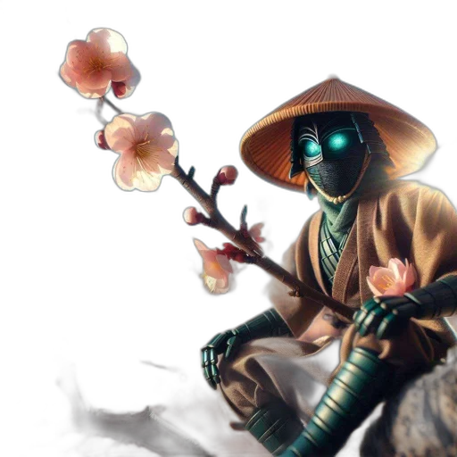 mask, staff, umbrella, flower transparent PNG cut-out
