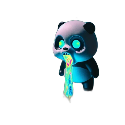 creature, staff, animal, 3d render transparent PNG cut-out