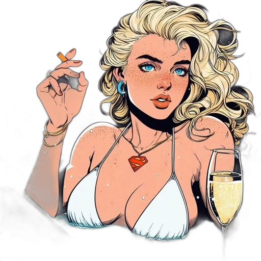 jewelry, comic book art, cartoon, concept art transparent PNG cut-out
