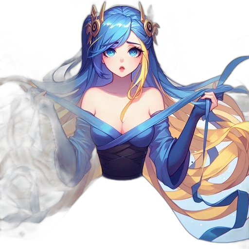 dress, crown, mask, fantasy art transparent PNG cut-out